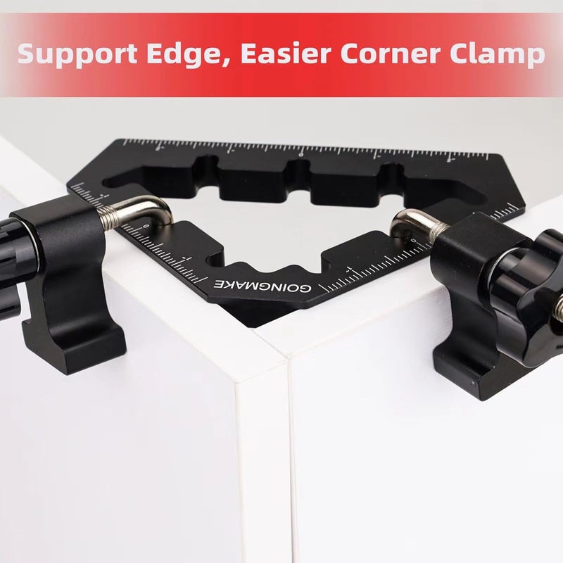 goingmake Corner Clamps for Woodworking Tools 45 and 90 Degree Clamps Aluminum Alloy Positioning Squares Right Angle Clamps Clamping Squares for Picture Frame Box Cabinets Drawers - Image 3